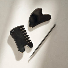 Self Care Collection Acupressure Pen Gua Sha Comb stainless steel