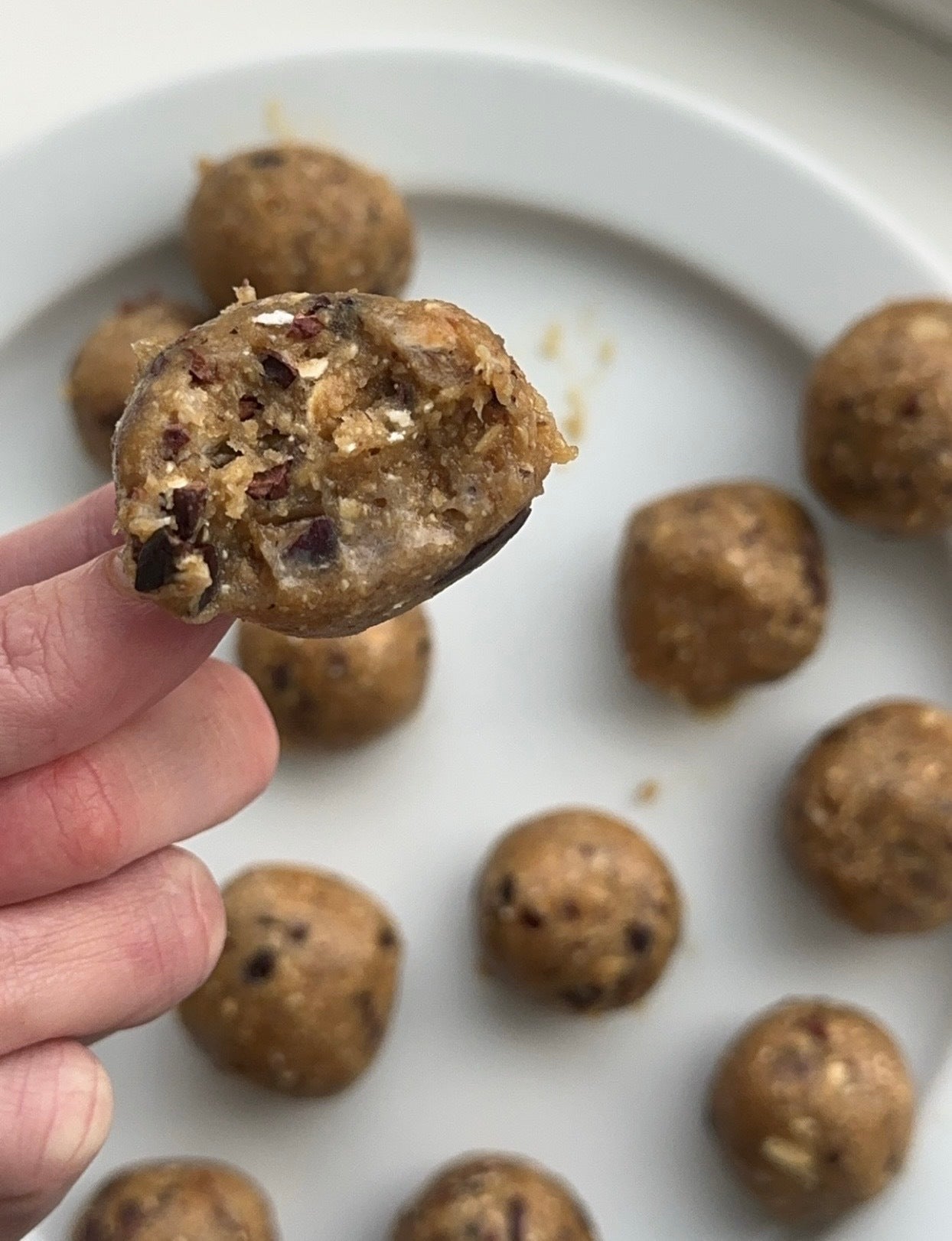 Hormonvänliga cookie dough-bollar