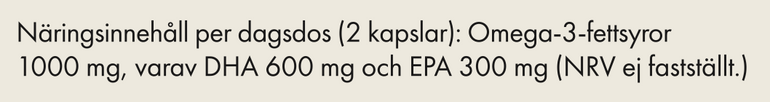 näringsinnehåll algae omega 3