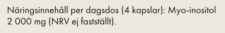 näringstabell inositol